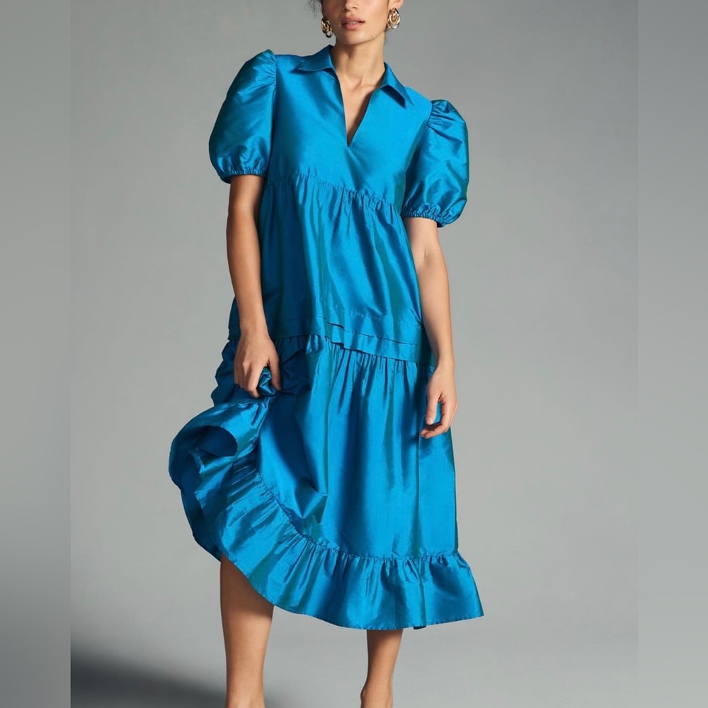 Dhruv Kapoor Puff-Sleeve Cocktail Dress (like new)